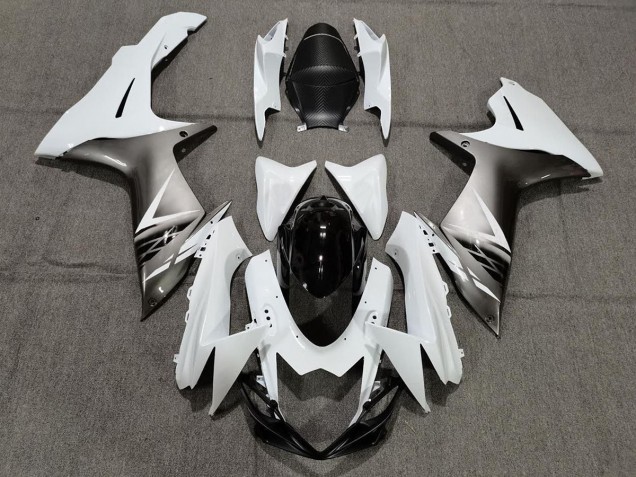 2011-2020 Gloss White and Silver Style Suzuki GSXR 600-750 Fairings Canada 2011-2020 Gloss White and Silver Style Suzuki GSXR 600-750 Fairings Canada