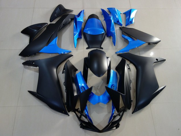 2011-2020 Matte Black & Bright Blue Suzuki GSXR 600-750 Fairings Canada 2011-2020 Matte Black & Bright Blue Suzuki GSXR 600-750 Fairings Canada