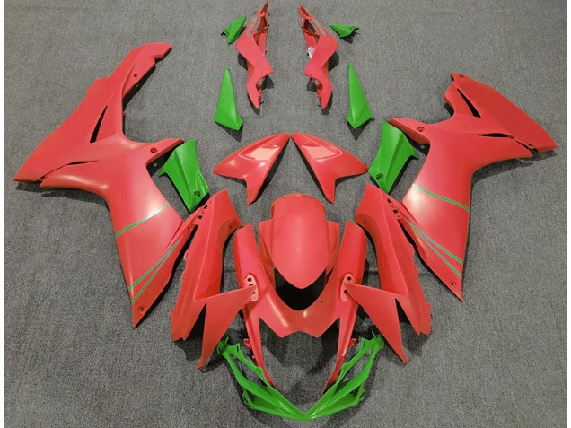 2011-2020 Matte Grapefruit Red & Green Suzuki GSXR 600-750 Fairings Canada 2011-2020 Matte Grapefruit Red & Green Suzuki GSXR 600-750 Fairings Canada