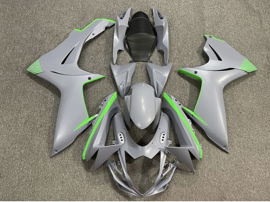2011-2020 Matte Nardo Gray & Green Accents Suzuki GSXR 600-750 Fairings Canada