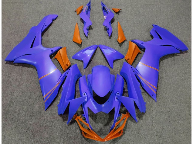 2011-2020 Matte Ocean Blue & Orange Suzuki GSXR 600-750 Fairings Canada 2011-2020 Matte Ocean Blue & Orange Suzuki GSXR 600-750 Fairings Canada