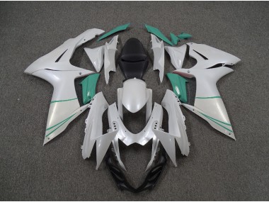 2011-2020 Pearl White and T Blue Suzuki GSXR 600-750 Fairings Canada