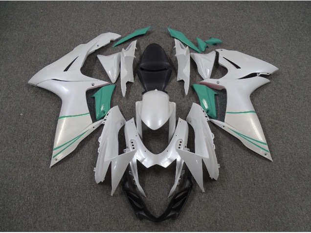 2011-2020 Pearl White and T Blue Suzuki GSXR 600-750 Fairings Canada 2011-2020 Pearl White and T Blue Suzuki GSXR 600-750 Fairings Canada