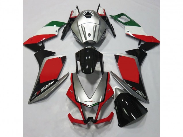 2012-2015 Silver and Red Aprilia RS4 125 Fairings Canada