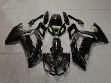2012-2016 Black and Green Kawasaki Ninja 650R Fairings Canada