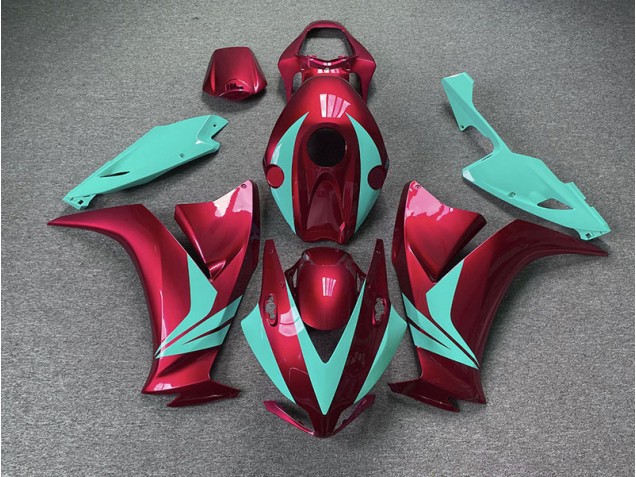 2012-2016 Gloss Red and Teal Honda CBR1000RR Fairings Canada 2012-2016 Gloss Red and Teal Honda CBR1000RR Fairings Canada