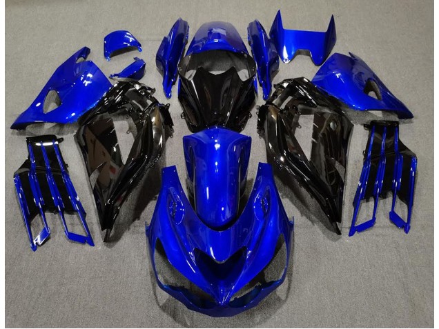 2012-2019 Gloss Blue and Black Kawasaki ZX14R Fairings Canada 2012-2019 Gloss Blue and Black Kawasaki ZX14R Fairings Canada