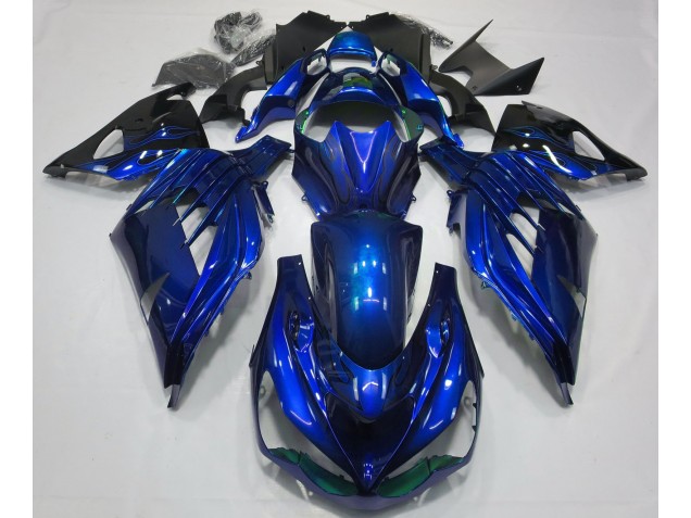 2012-2019 Ocean Blue Gloss Kawasaki ZX14R Fairings Canada
