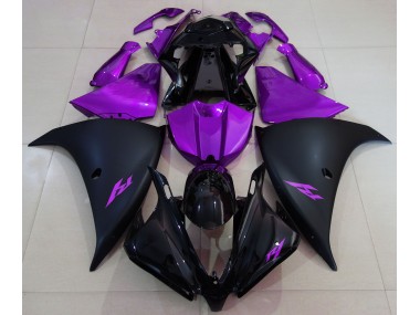 2013-2014 Matte Black and Purple Yamaha R1 Fairings Canada