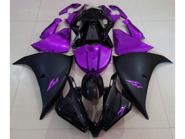 2013-2014 Matte Black and Purple Yamaha R1 Fairings Canada 2013-2014 Matte Black and Purple Yamaha R1 Fairings Canada