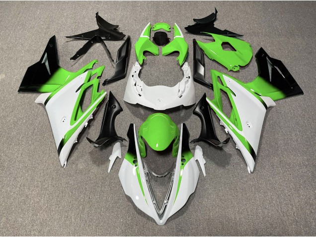 2013-2016 Gloss White and Green Triumph Daytona 675 Fairings Canada