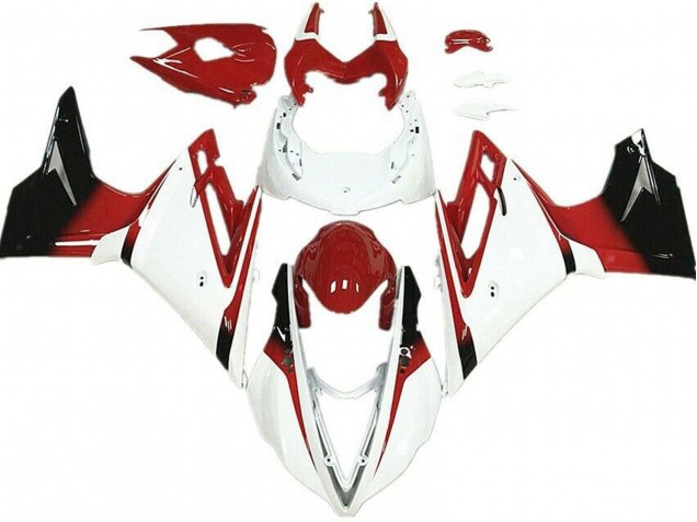2013-2016 White and Red Triumph Daytona 675 Fairings Canada