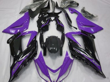 2013-2018 Black and Purple Kawasaki ZX6R Fairings Canada