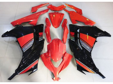 2013-2018 Candy Red and Black Kawasaki Ninja 300 Fairings Canada