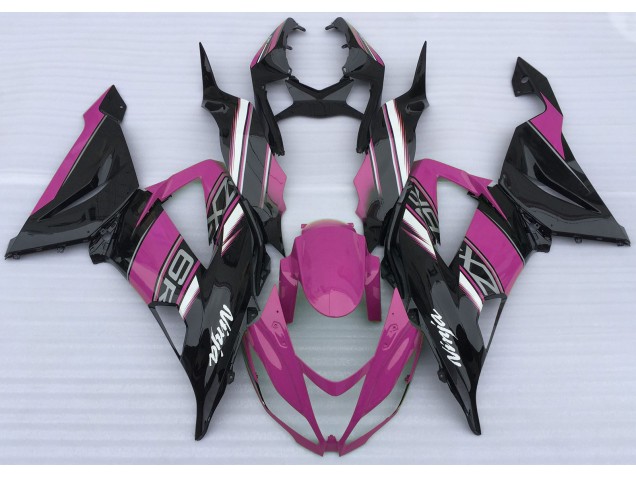 2013-2018 Gloss Pink and Black Kawasaki ZX6R Fairings Canada