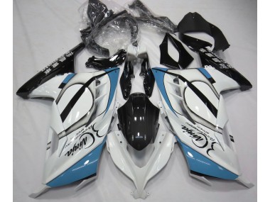 2013-2018 Gloss White & Light Blue Kawasaki Ninja 300 Fairings Canada