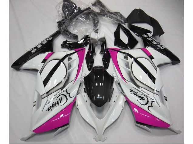 2013-2018 Gloss White & Pink Kawasaki Ninja 300 Fairings Canada 2013-2018 Gloss White & Pink Kawasaki Ninja 300 Fairings Canada