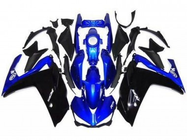 2015-2018 Gloss Black and Blue Yamaha R3 Fairings Canada