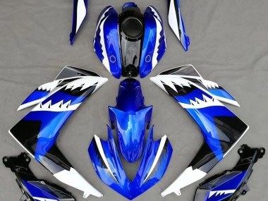 2015-2018 White Blue and Black Shark Yamaha R3 Fairings Canada