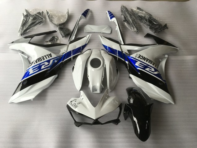 2015-2018 White Blue and Black Yamaha R3 Fairings Canada 2015-2018 White Blue and Black Yamaha R3 Fairings Canada