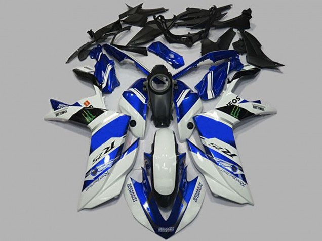 2015-2018 White and Blue Yamaha R3 Fairings Canada 2015-2018 White and Blue Yamaha R3 Fairings Canada