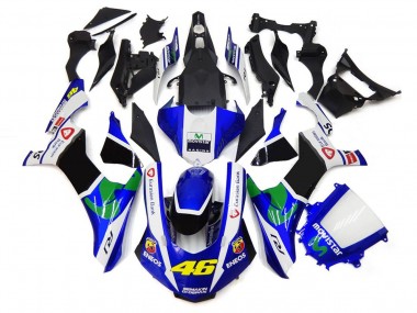 2015-2019 Blue and White 46 Yamaha R1 Fairings Canada