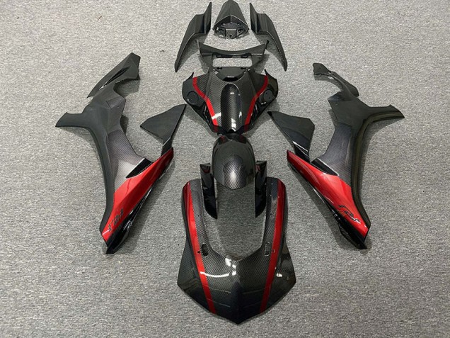 2015-2019 Carbon Fiber Style & Red Yamaha R1 Fairings Canada 2015-2019 Carbon Fiber Style & Red Yamaha R1 Fairings Canada