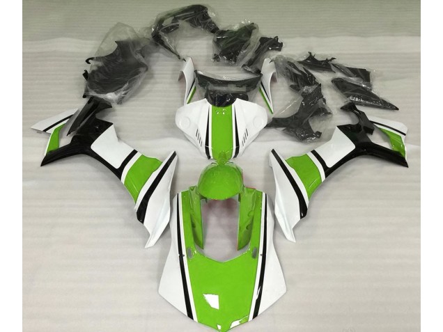 2015-2019 Gloss White Green and Black Yamaha R1 Fairings Canada
