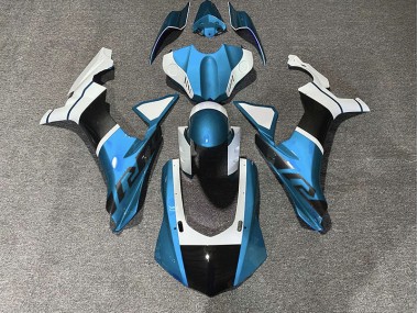 2015-2019 Light Blue & Carbon Fiber Accents Yamaha R1 Fairings Canada