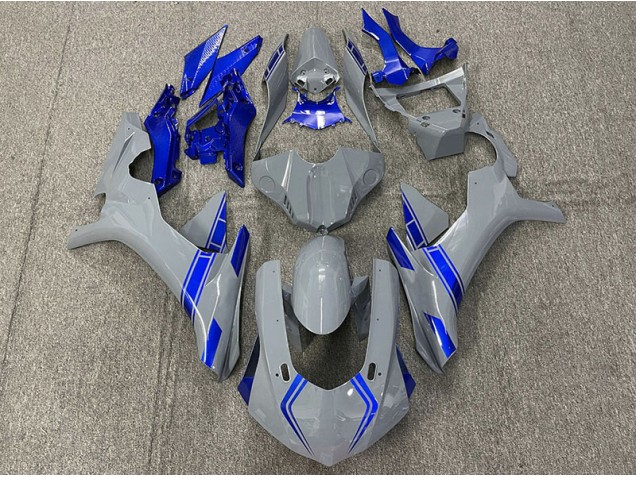2015-2019 Nardo Gray & Blue Accents Yamaha R1 Fairings Canada 2015-2019 Nardo Gray & Blue Accents Yamaha R1 Fairings Canada
