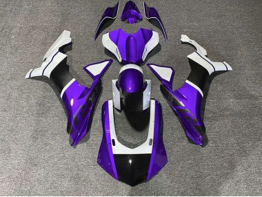 2015-2019 Purple & Carbon Fiber Accents Yamaha R1 Fairings Canada