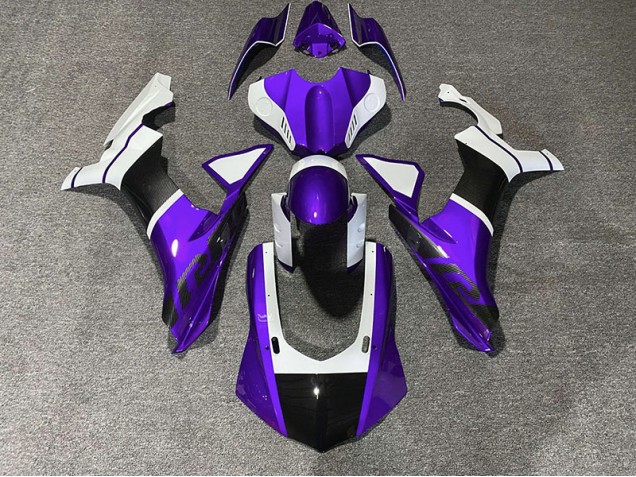 2015-2019 Purple & Carbon Fiber Accents Yamaha R1 Fairings Canada 2015-2019 Purple & Carbon Fiber Accents Yamaha R1 Fairings Canada
