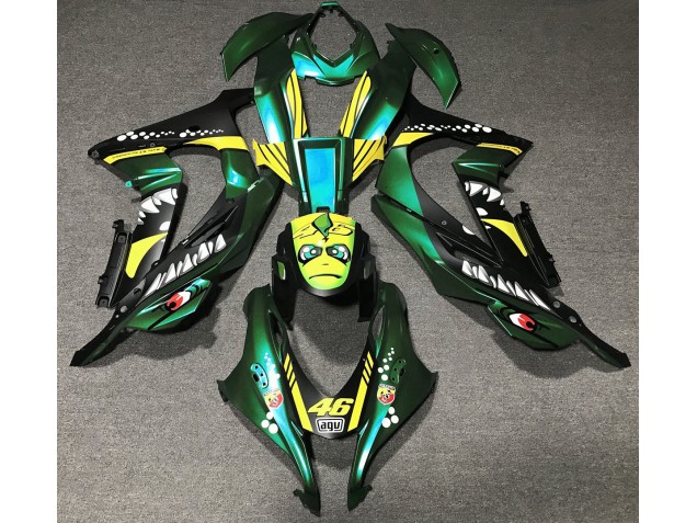 2016-2019 Forest Green Shark Kawasaki ZX10R Fairings Canada 2016-2019 Forest Green Shark Kawasaki ZX10R Fairings Canada