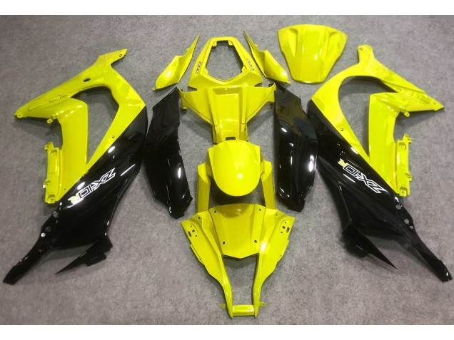 2016-2019 Gloss Yellow and Black Kawasaki ZX10R Fairings Canada