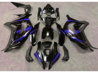2016-2019 Satin Black & Blue Kawasaki ZX10R Fairings Canada