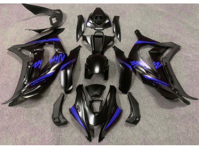 2016-2019 Satin Black & Blue Kawasaki ZX10R Fairings Canada