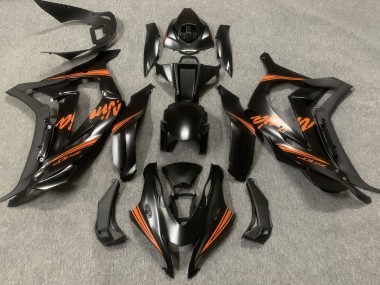 2016-2019 Satin Black & Orange Kawasaki ZX10R Fairings Canada