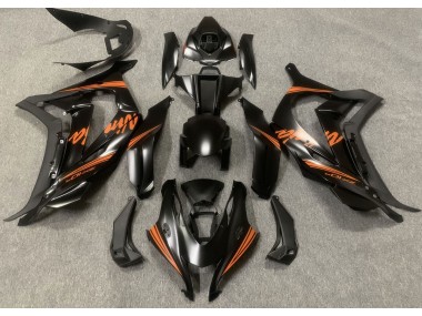 2016-2019 Satin Black & Orange Kawasaki ZX10R Fairings Canada
