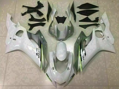 2017-2019 Gloss White and Silver Yamaha R6 Fairings Canada