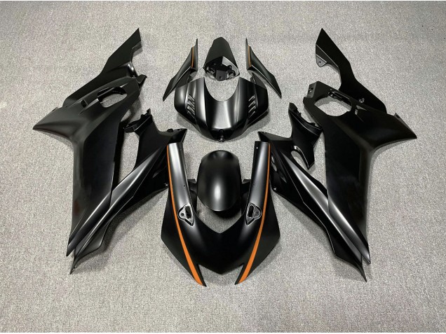 2017-2019 Matte Black & Orange Accents Yamaha R6 Fairings Canada 2017-2019 Matte Black & Orange Accents Yamaha R6 Fairings Canada