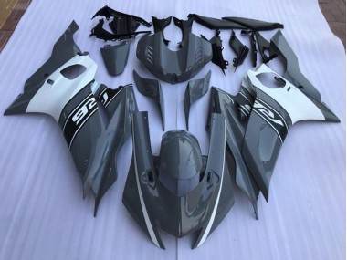 2017-2019 Nardo Grey and White Yamaha R6 Fairings Canada