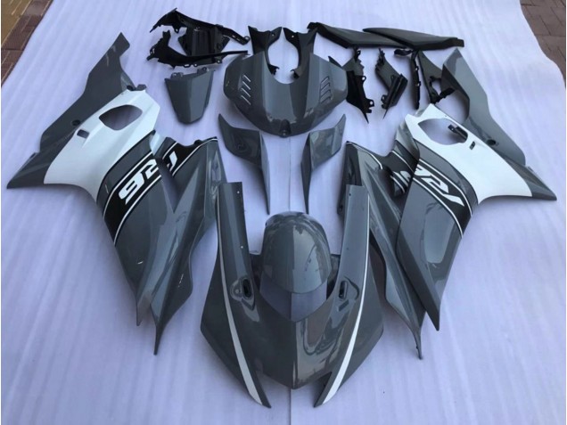 2017-2019 Nardo Grey and White Yamaha R6 Fairings Canada 2017-2019 Nardo Grey and White Yamaha R6 Fairings Canada