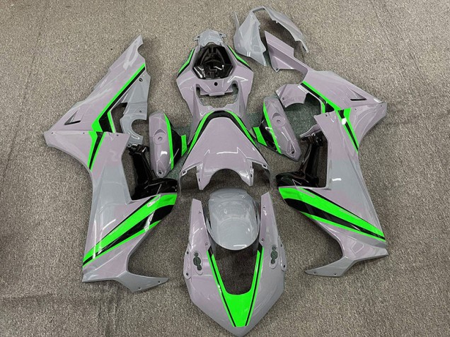2017-2019 Nardo with Green Stripes Honda CBR1000RR Fairings Canada 2017-2019 Nardo with Green Stripes Honda CBR1000RR Fairings Canada