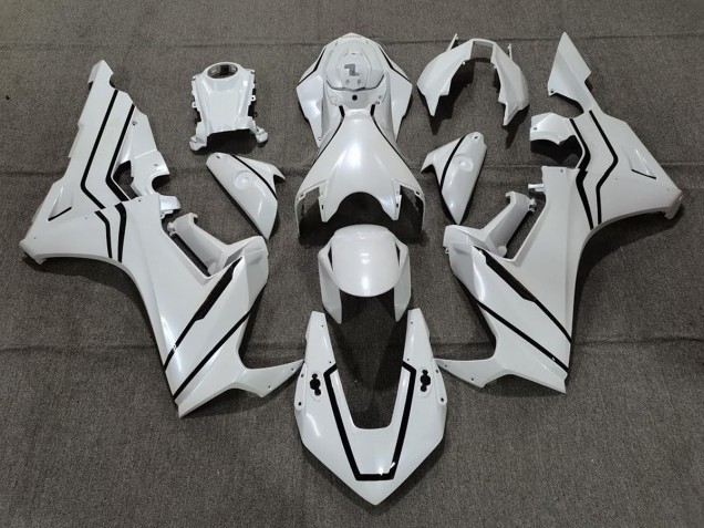 2017-2019 Pearl White & Black Lining Honda CBR1000RR Fairings Canada