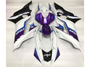 2017-2019 Purple and Gloss White Yamaha R6 Fairings Canada