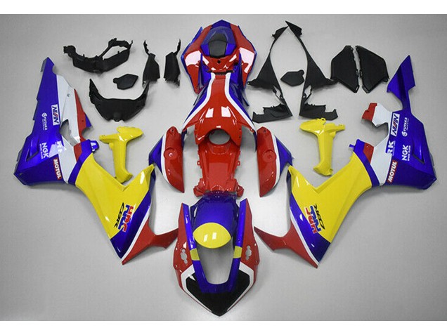 2017-2019 Red Blue and Yellow HRC Honda CBR1000RR Fairings Canada