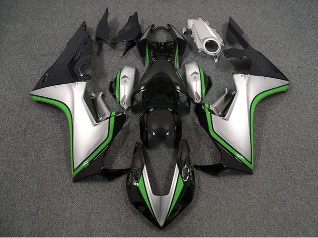2017-2019 Silver and Black & Green Honda CBR1000RR Fairings Canada