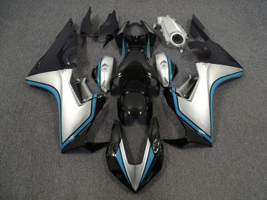 2017-2019 Silver and Black & Light Blue Honda CBR1000RR Fairings Canada
