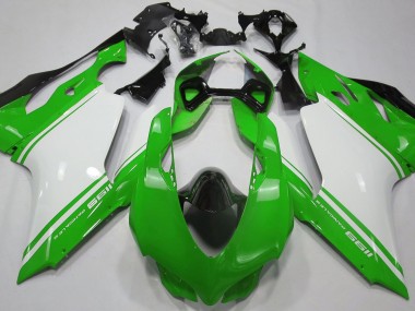 Gloss Green White and Black Ducati 1199 Fairings Canada