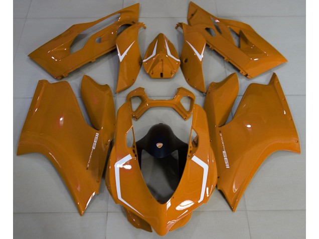 Gloss Orange & White Ducati 1199 Fairings Canada Gloss Orange & White Ducati 1199 Fairings Canada